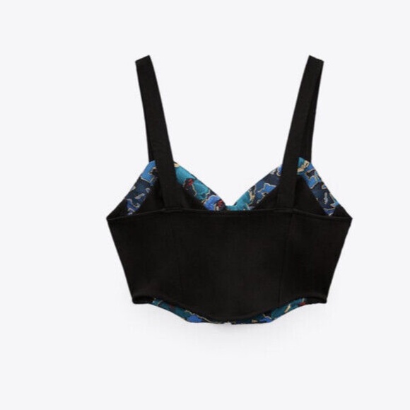 Zara small blue corset crop top - Picture 5 of 7